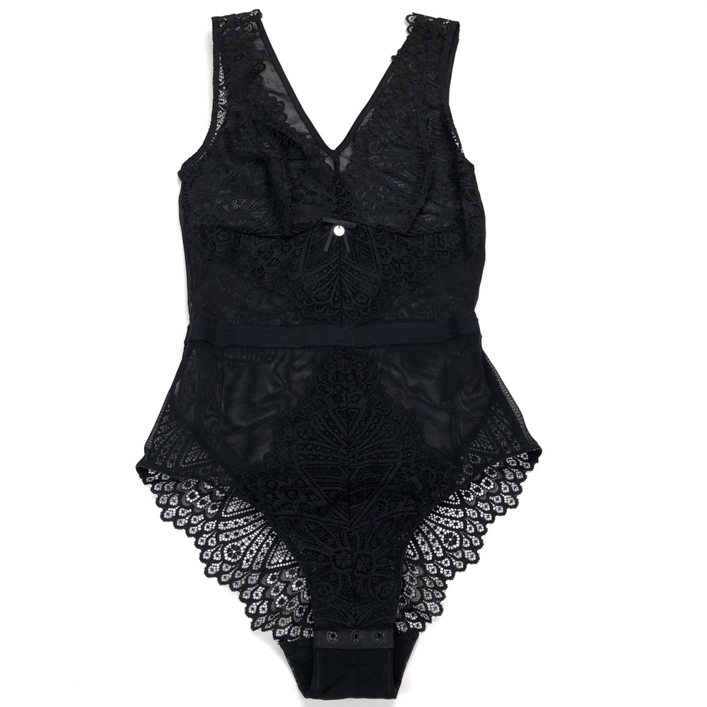 Nwot Boux Avenue Odette Deco Lace Teddy Bodysuit - Picture 5 of 8